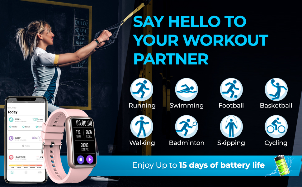 Inspiratek Fitness Tracker Watch Activity & Fitness