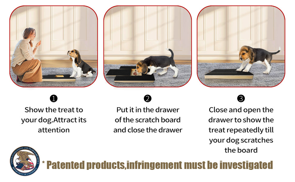 SPAKITCHCE Dog Nail Scratch Board File Scratcher Pad Mat