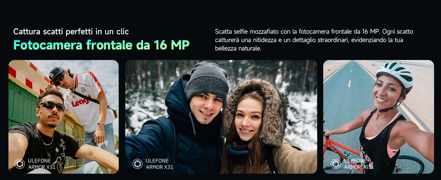 Fotocamera frontale da 16 MP