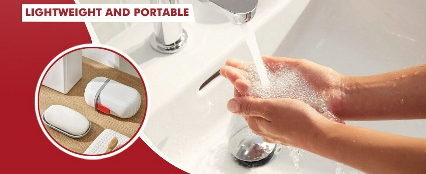 Soap Holder Travel Portable Soap Dish, Creative Soap Box Waterproof Soap Storage Container 