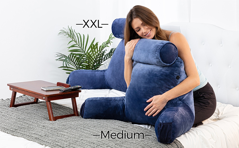 ✨ ロデオブルーHusband Pillow XXL プレミアム低反発 Amazon.com: Husband Pillow XXL – Reading Pillow Bed Chair