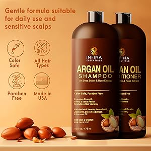 Argan shampoo sulfate free