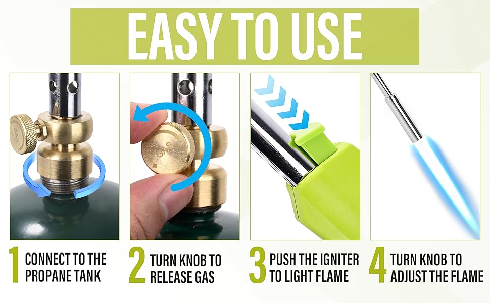 SEGMENTABLE PROPANE WEED TORCH