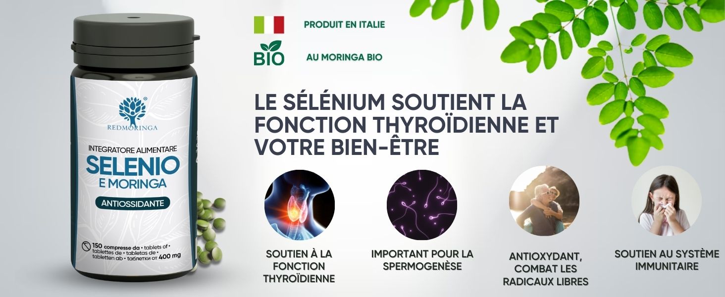 supplément de sélénium et de moringa