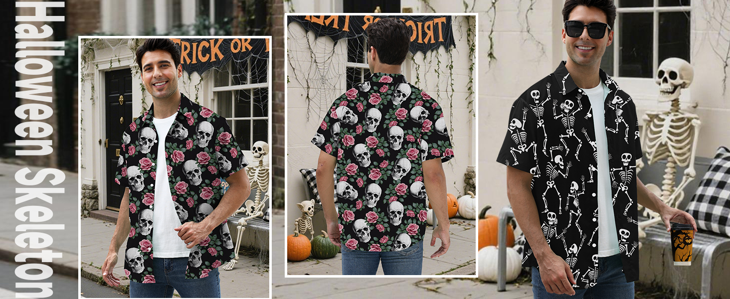 Halloween skeleton shirt