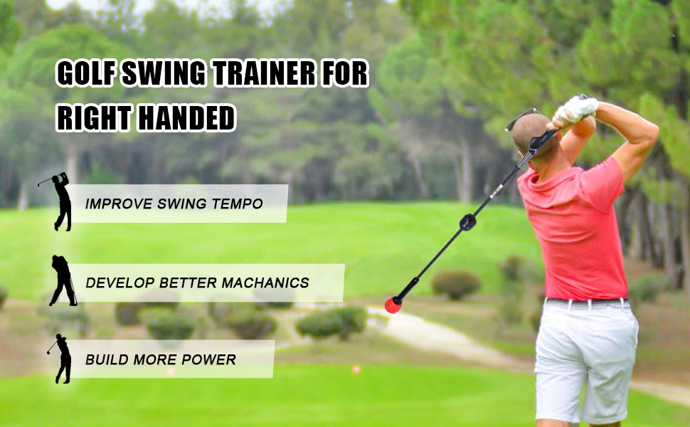 PGM Golf Swing Trainer Aid Golf Swing Training Aid Golf Practice WarmUp Stick for Strength