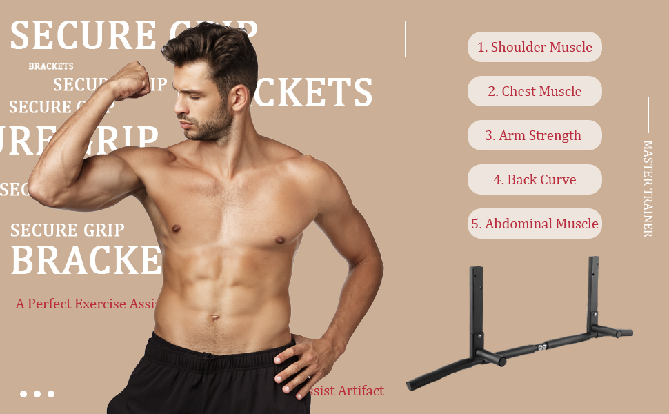 Fitarc Joist Mount Pull Up Bar, Chin Up Bar Ceiling Mount, Heavy Duty