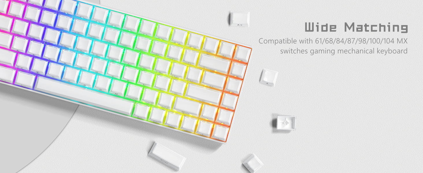 Capas de gelatina de cristal KeyCaps