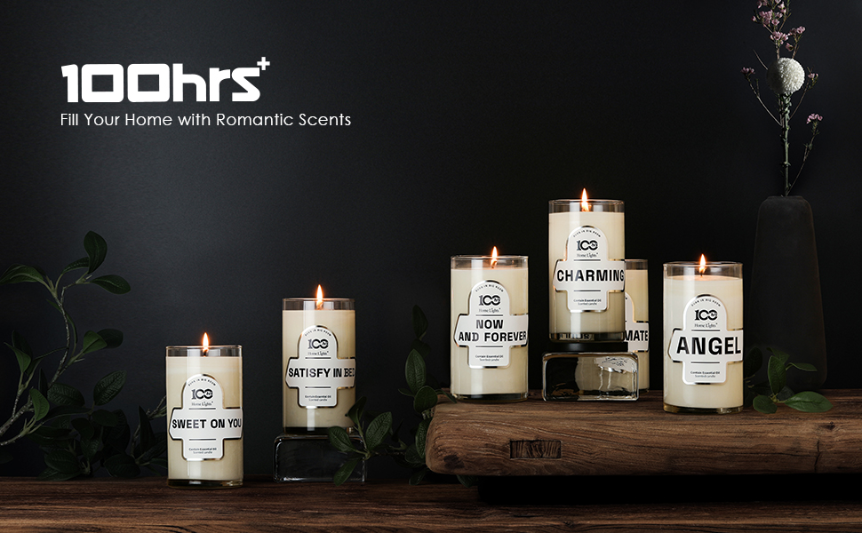 100HRS Highly Scented Candle 3.14x6, 18.5oz Longest