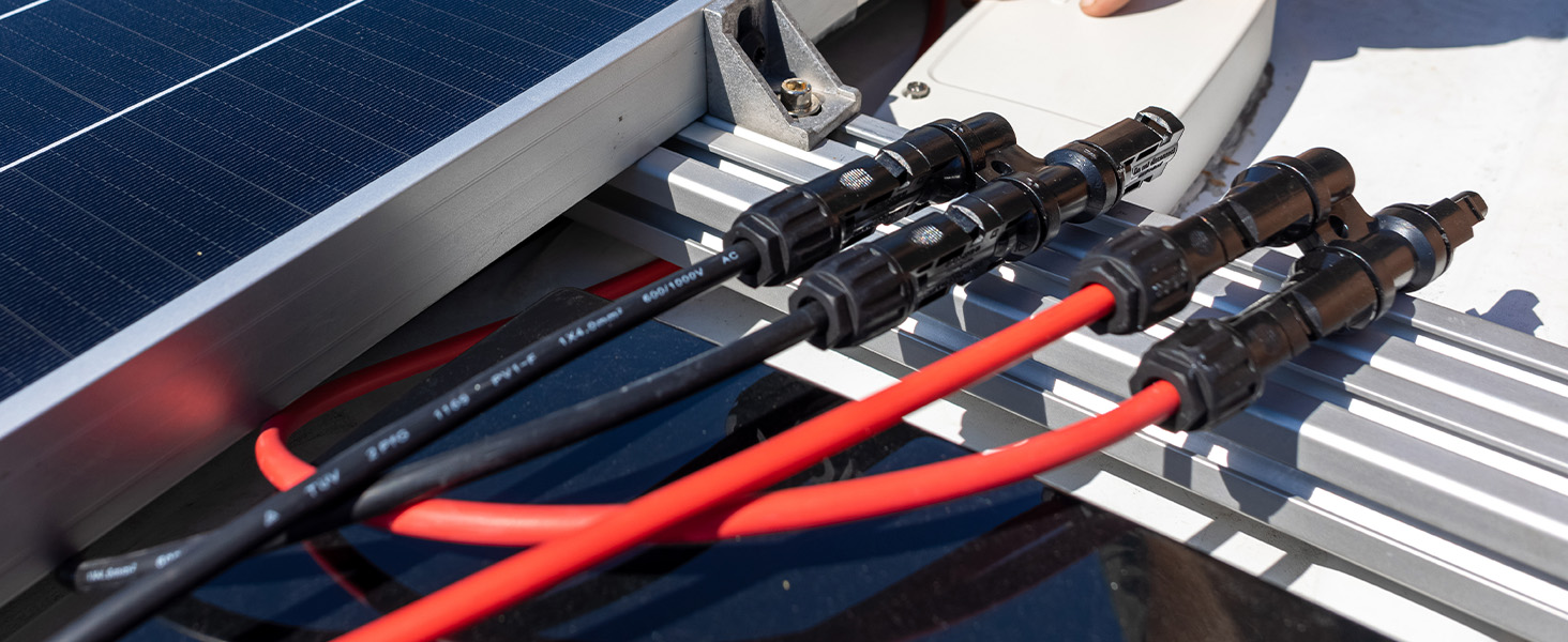 Amazon.com: Pjerjzn Solar Panel Connector 5 to 1 Solar Y Branch Solar ...