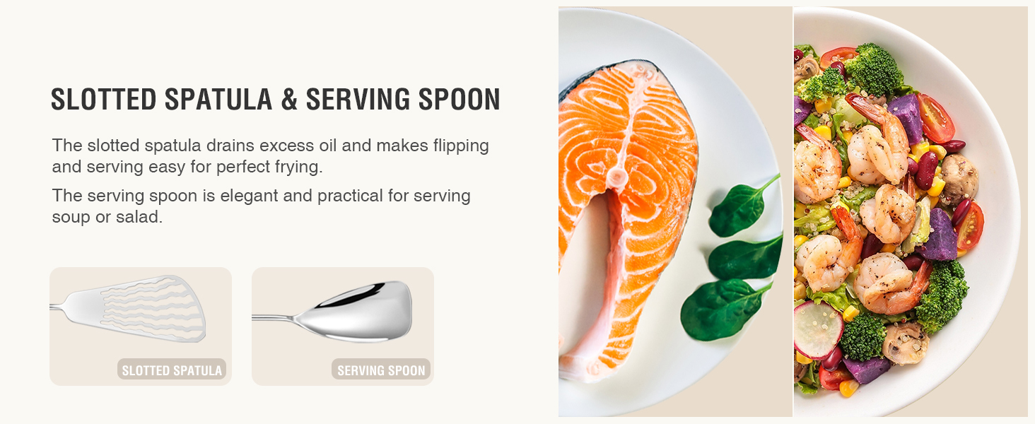 304 stainless steel cooking utensils set