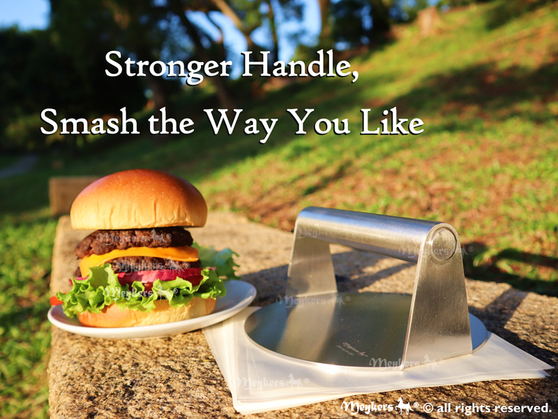 Meykers Smash Burger Press 6.3” Burger Smasher for