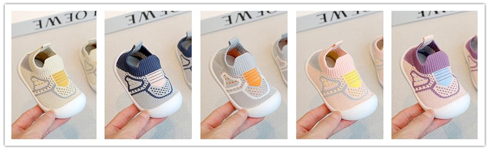 WILLFUN Baby Boys Girls Mesh Sneakers Toddler Knitted Walking Shoes Outdoor Shoes