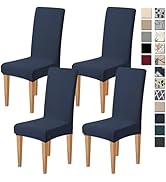 Dioxide High Stretch Chair Covers for Dining Chairs, Removable Washable Dining Chair Covers Set o...