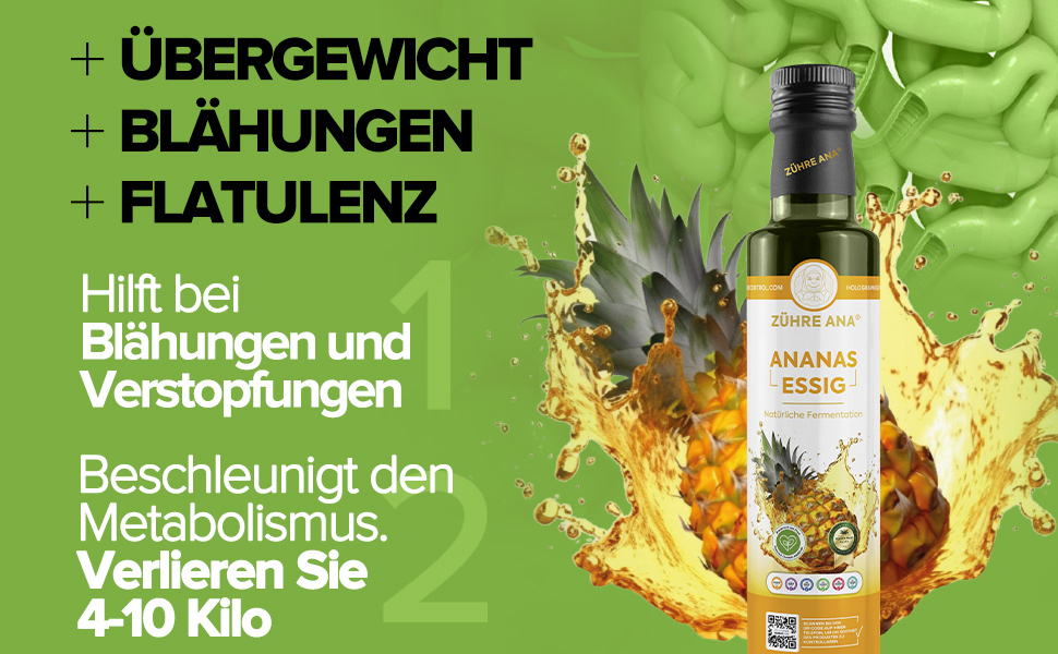 Mélanger le vinaigre d'ananas