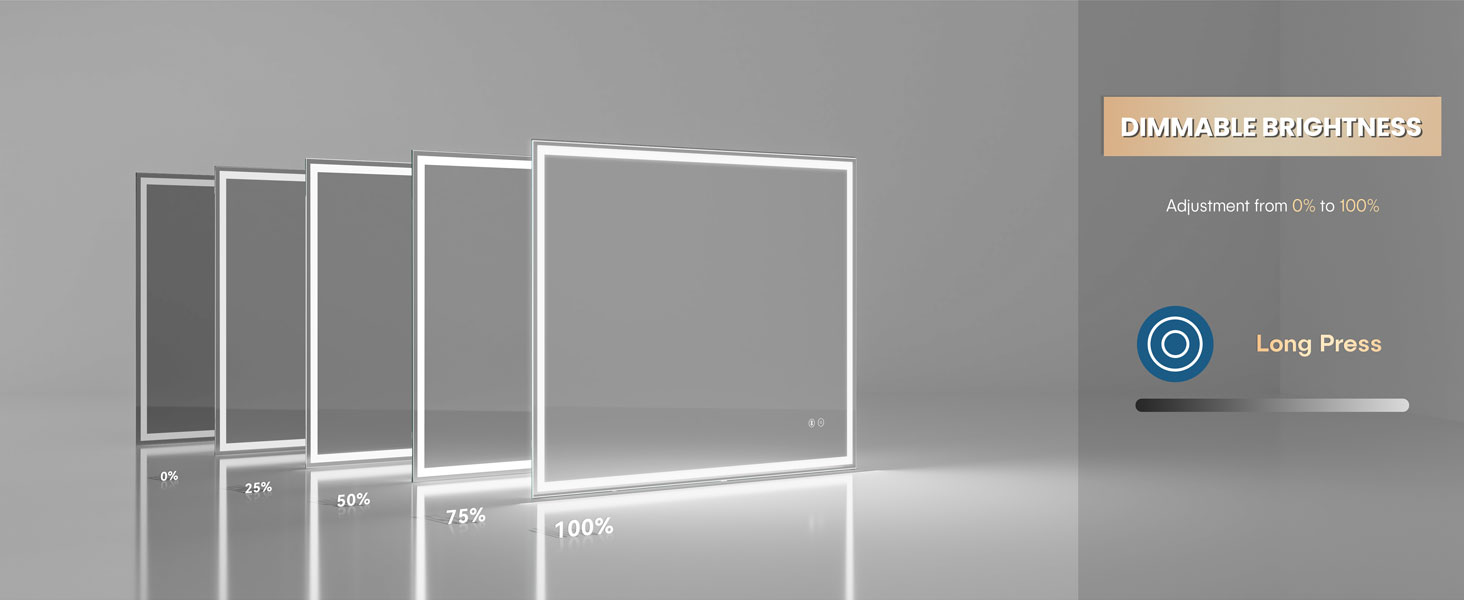 Dripex Bluetooth LED Bathroom Mirror
