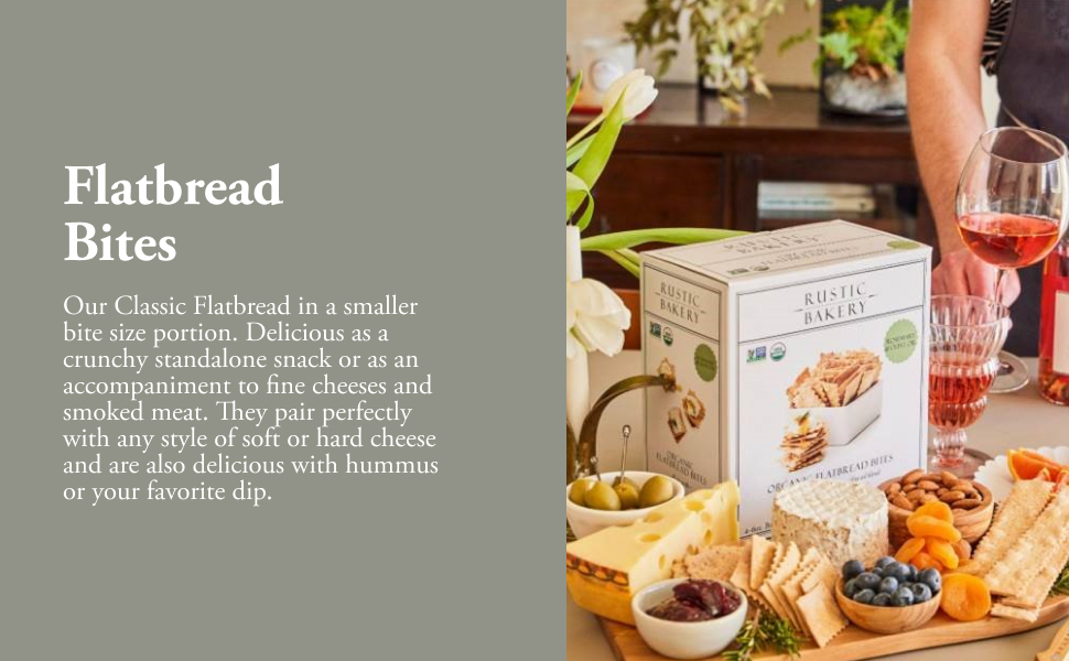 Rustic Bakery Handmade Sourdough Flatbread Cracker Bites