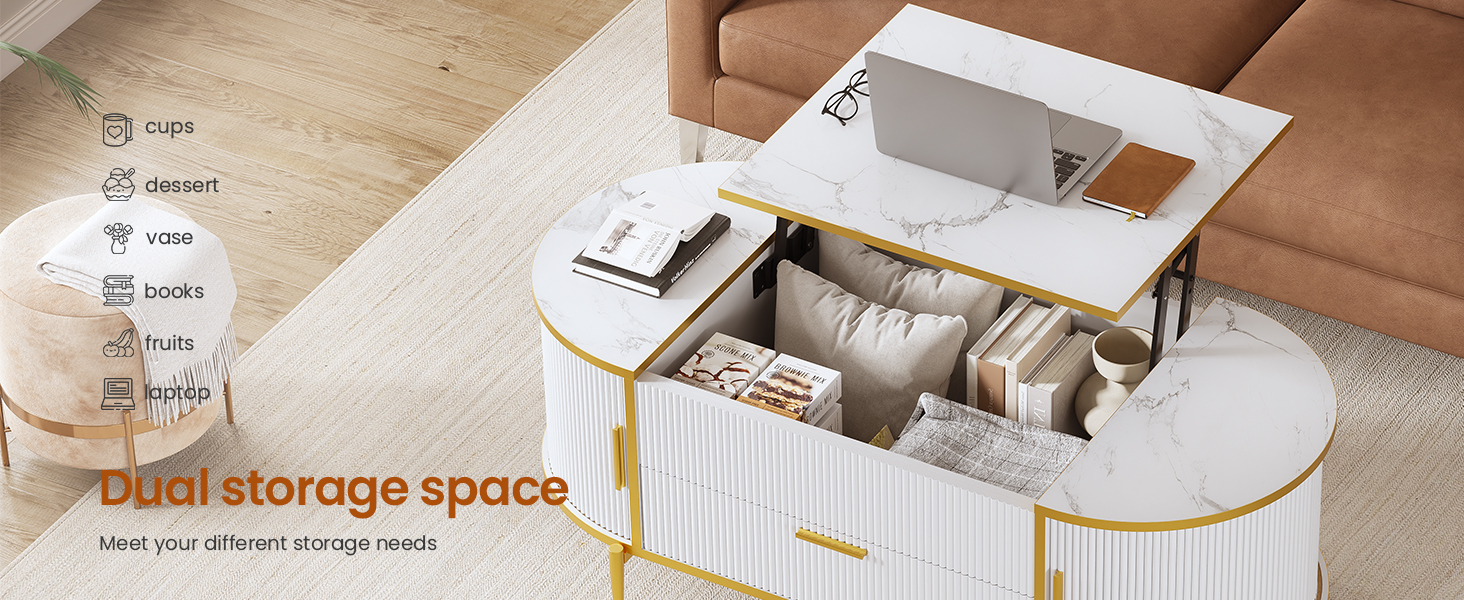 coffee table with storage