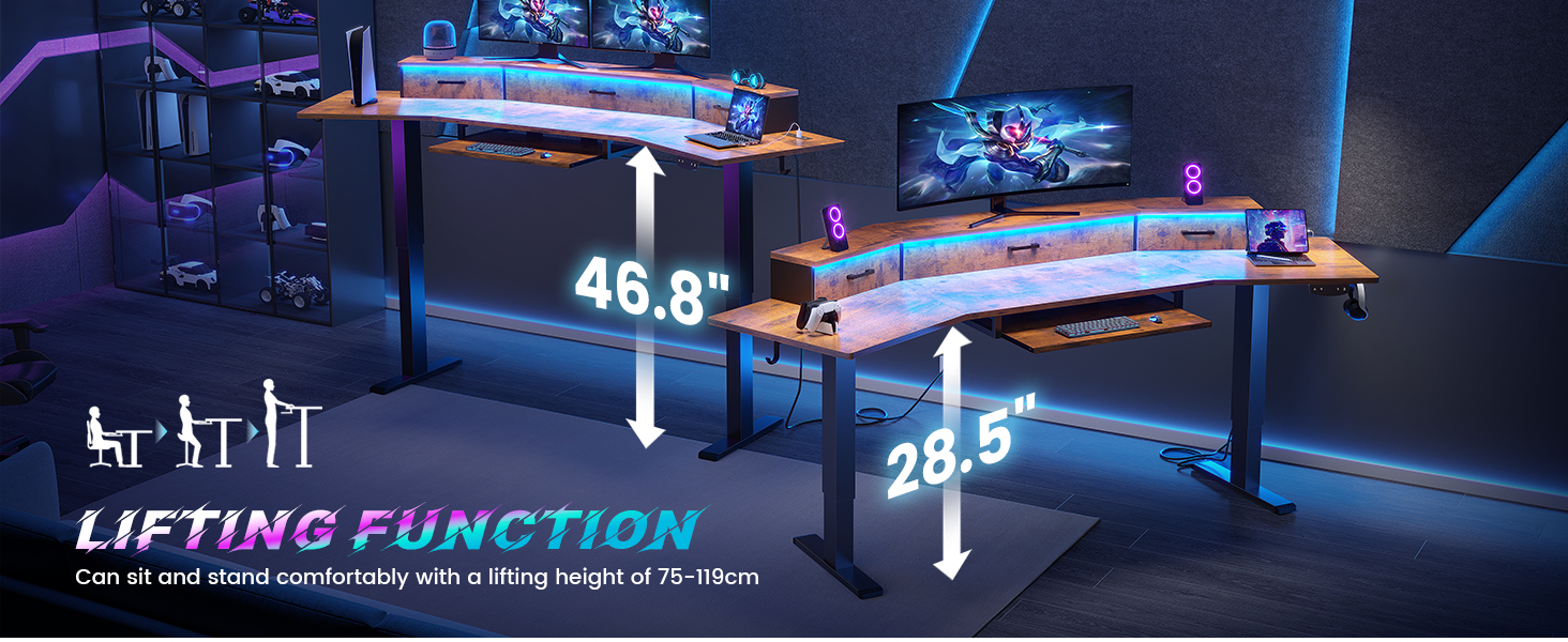 standing gaming desk