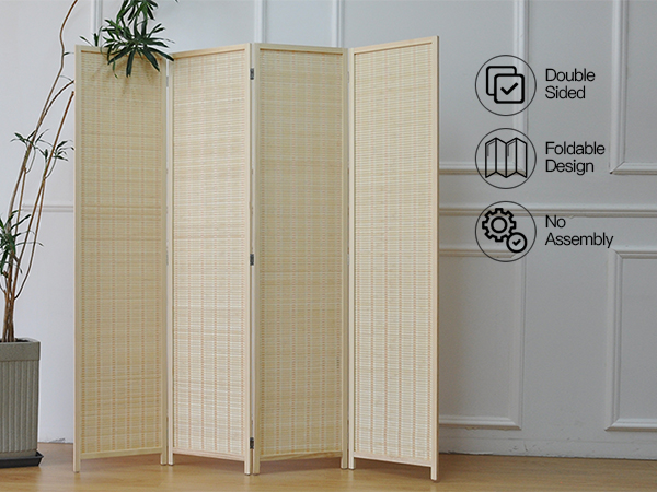 Amazon.com: Furnnylane 4 Panel Room Divider and Folding