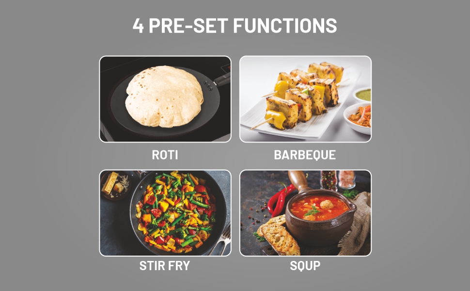 Buy Glen Infrared Stove with Preset Cooking Functions and Digital