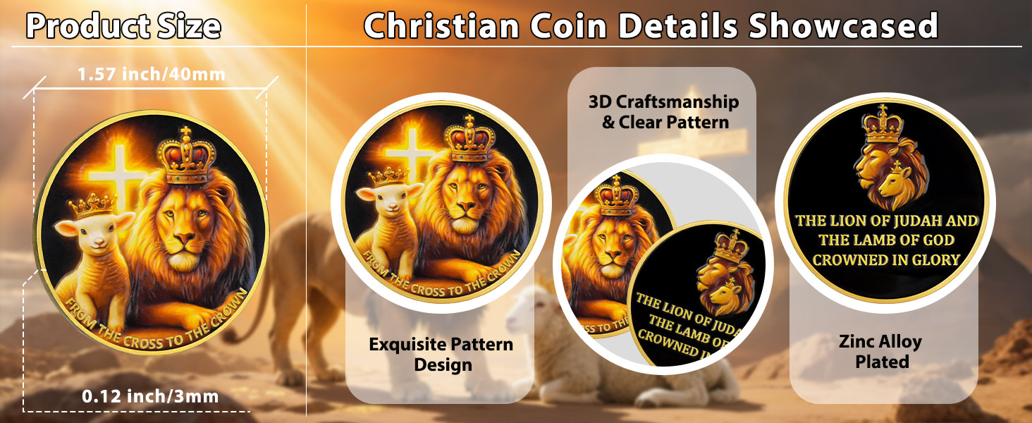 religious challenge coin for men women