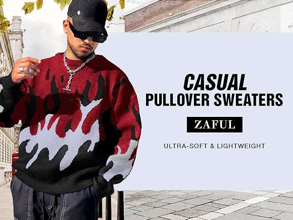 men casual pullover sweaters