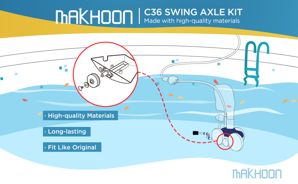 MAKHOON Pool Cleaner Replacement Parts Polaris C36 Swing