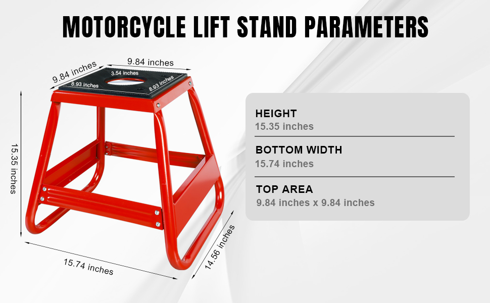 motorcycle stand 450lb dirt bike lift for repairs storage