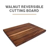 John Boos Walnut Wood Edge Grain Reversible Kitchen Butcher Block Cutting Board, 24 x 18 x 1.5 In...