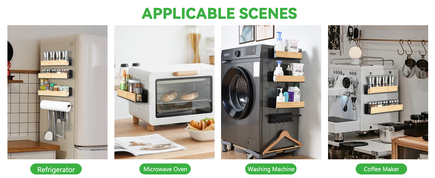 Magnetic Spice Rack for Refrigerator