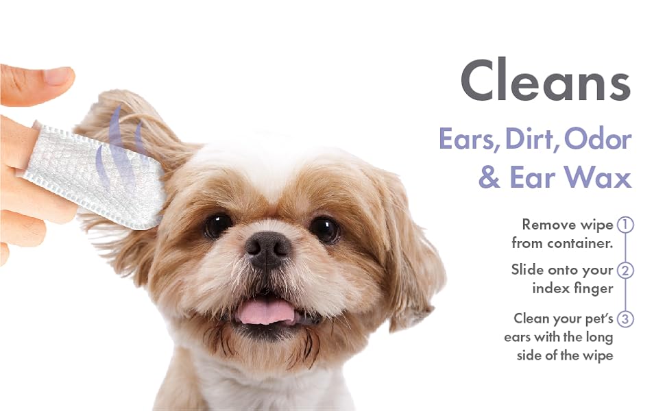 petkin finger wipes ear