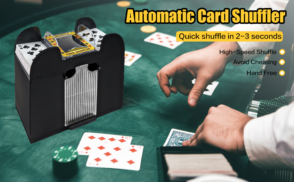 sivmn 12 Decks Automatic Card Shuffler, BatteryOperated