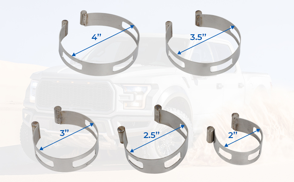 5PCS Exhaust Pipe Tacking Band For Tig Welding Fabrication 2&#34; 2.5&#34; 3&#34; 3.5&#34; 4&#34;