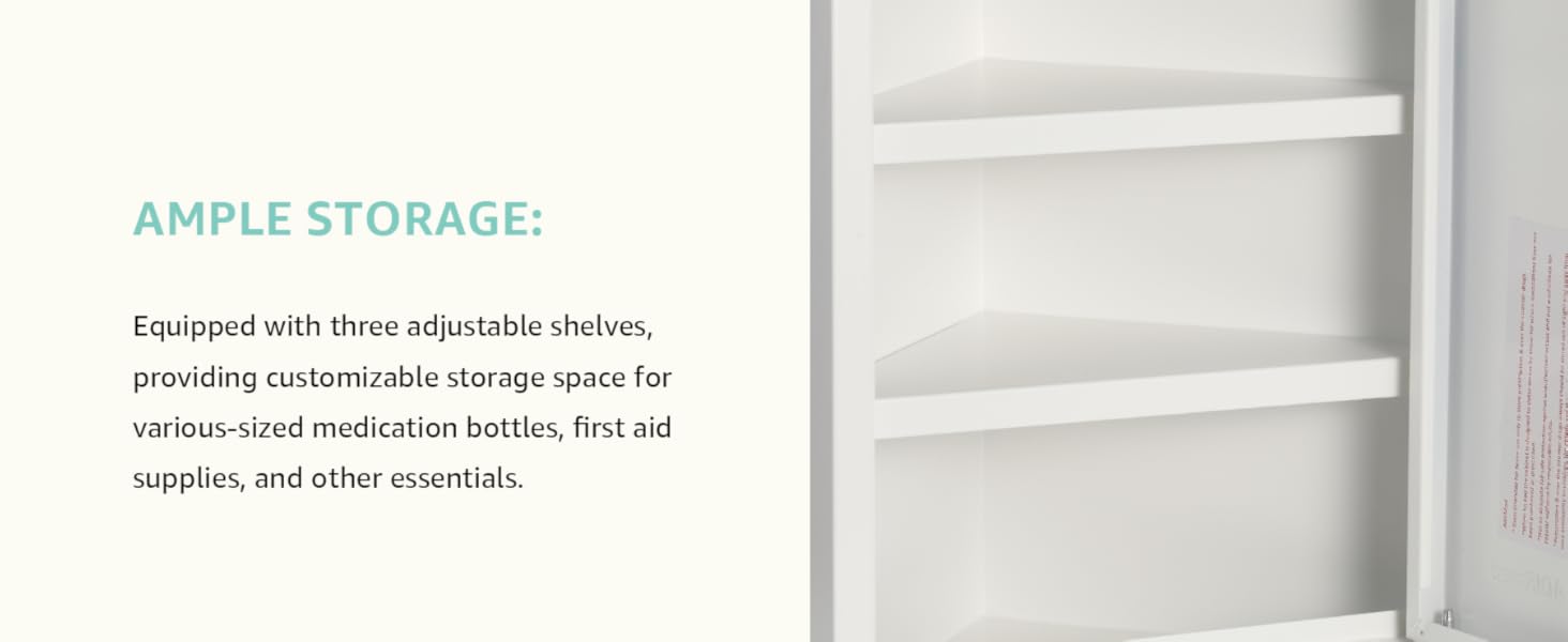 ample storage space for all your needs