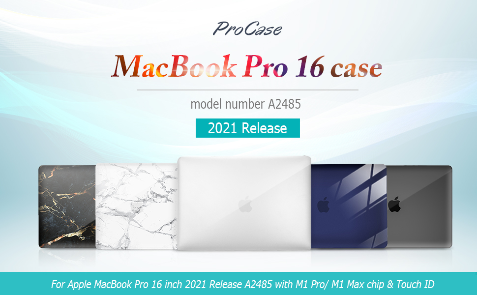 ProCase MacBook Pro 16 Inch Case 2021 2022 Model A2485 with