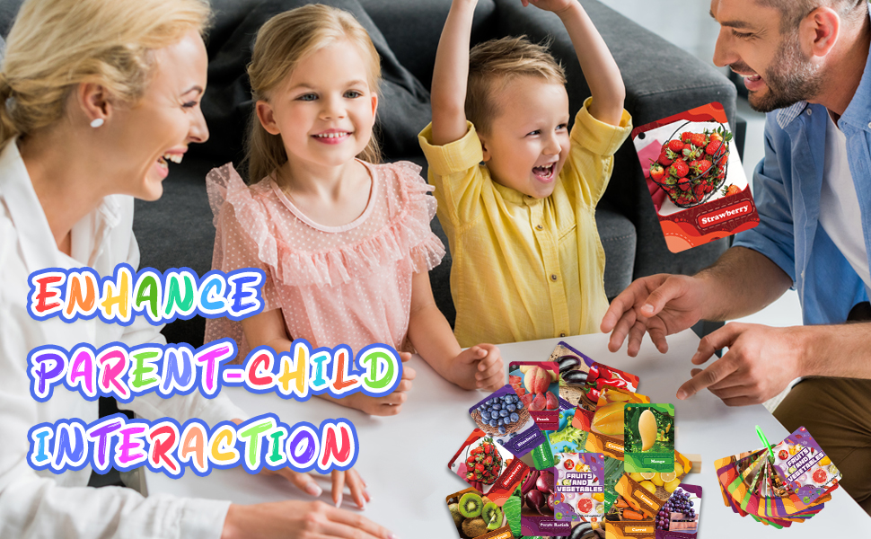 45pcs 과일과 채소인지 카드