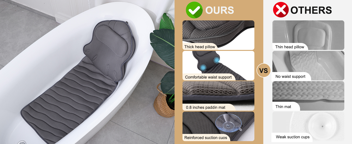Superior Full Body Bath Pillow