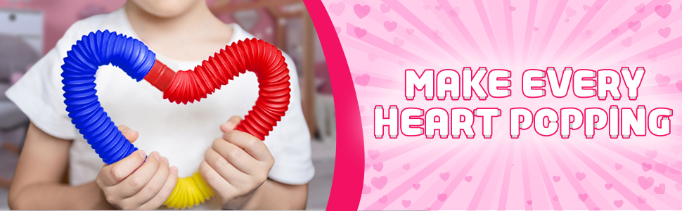 Valentines Day Cards with Pop Tubes