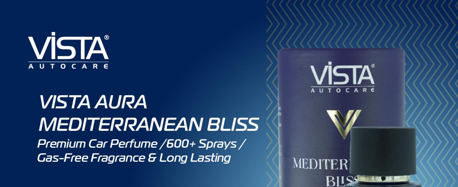 Aura Premium Car Perfume | Mediterranean Bliss 50 ml | Lasting Car Air Freshener Luxury Perfume