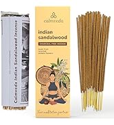 Indian Sandalwood Incense Stick - (80 Sticks) Charcoal Free Incense Made from Upcycled Flowers | ...