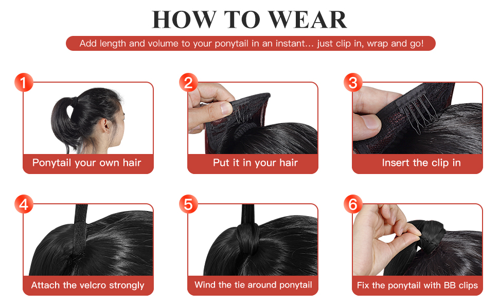 Straight Ponytail extension