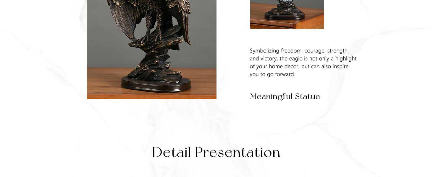 Room Decor Statue Eagle Resin Sculpture for Home Decor Desk Decoration
