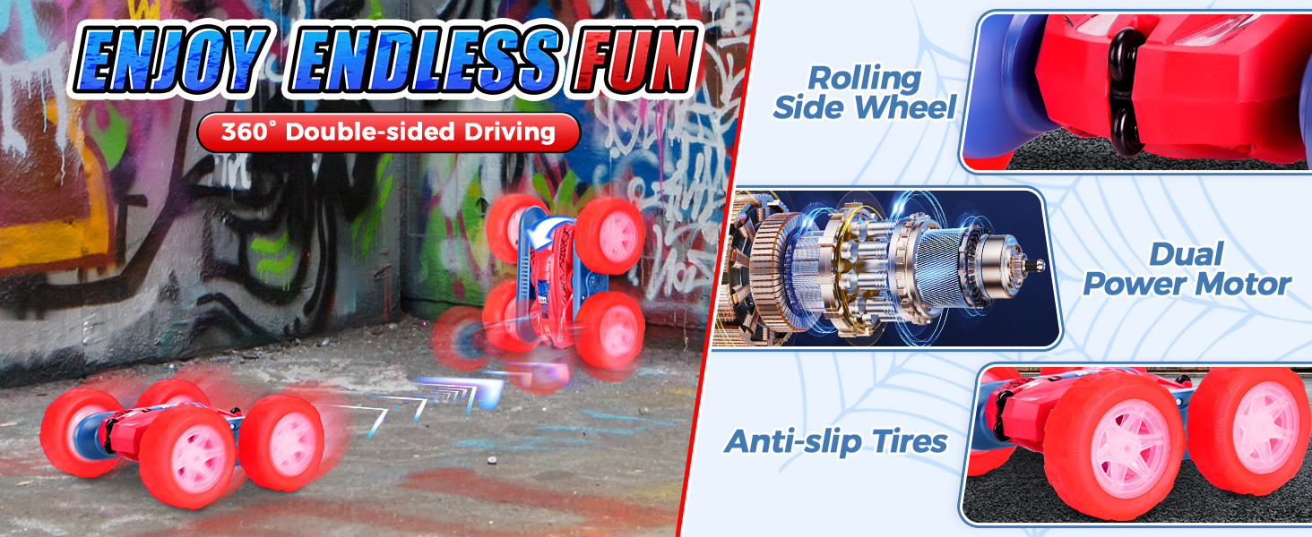 360-degree double-sided driving stunt remote control car