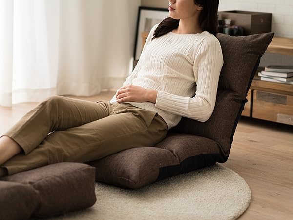 risa（椅子） Amazon.com: EMOOR Floor Chair with Ottoman Cushion LIVA3