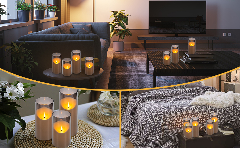 Eebuss Flameless Candles with Remote Control, LED Candles