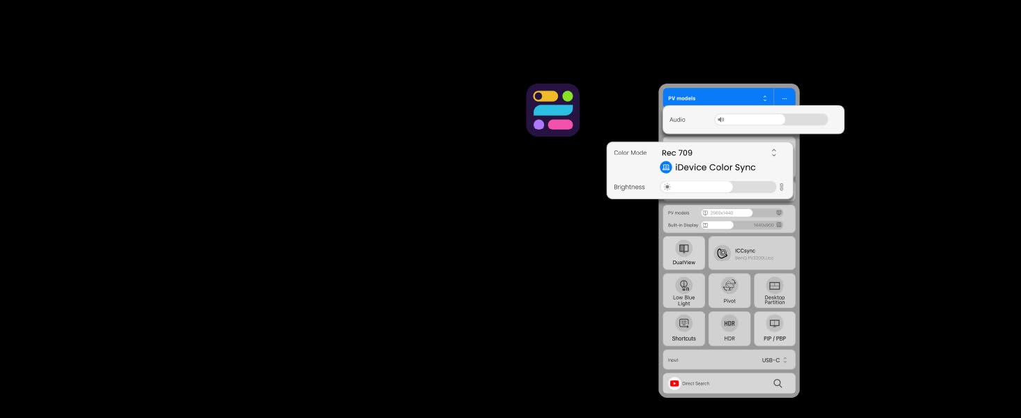 Display Pilot 2 lets you organize ICCsync, Color Modes and Desktop Partition.