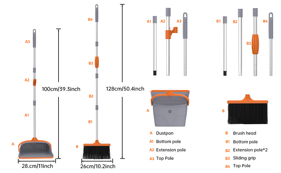 broom and dustpan set