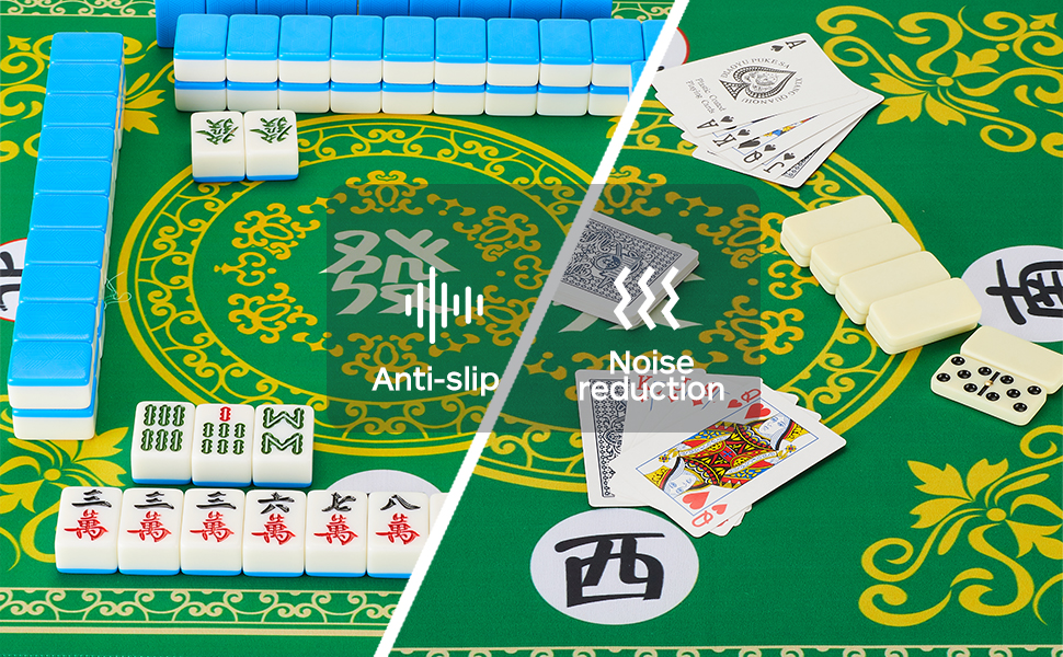 Mahjong Mat Game Table Mat Suitable for Mahjong Tile Game