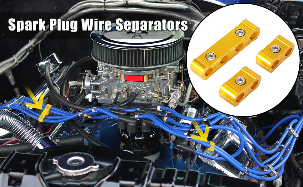 X AUTOHAUX 1 Set 8mm Car Engine Spark Plug Wire Separator
